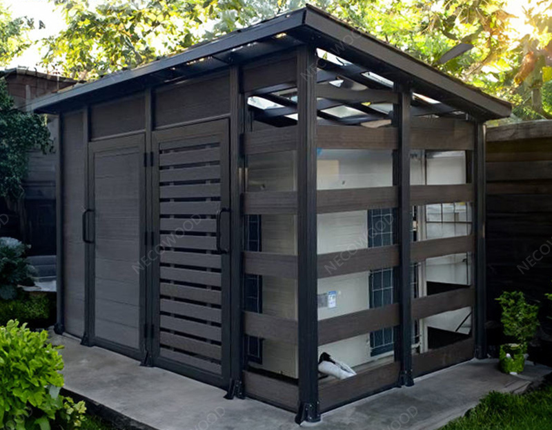 45㎡ Salle de rangement extérieur - Construit en 6 jours avec de l'aluminium et du WPC