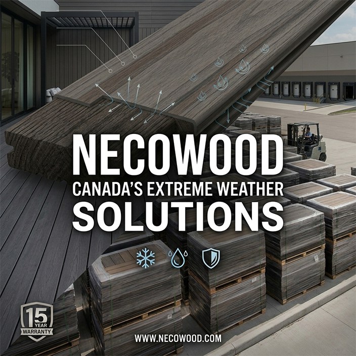 À la conquête de l'explosion arctique : comment Necowood® définit la nouvelle norme pour l'infrastructure WPC canadienne