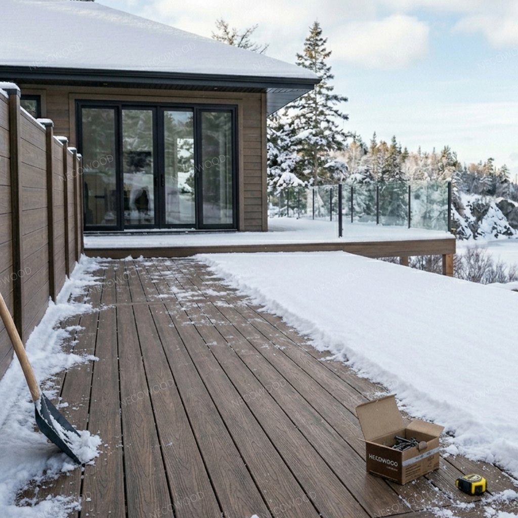 Plus résistants qu'un élan : les panneaux WPC testés à -35 °C de NECOWOOD débarquent au Canada