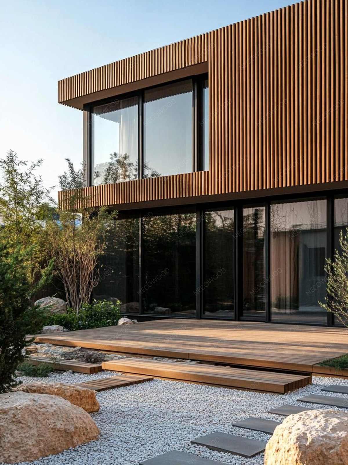 Météor le monde : WPC à capuchon Necowood ASA – Ultra durable, léger à expédier, sans entretien